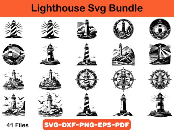 Download Lighthouse Svg Bundle, Building Use - Bundle Collection