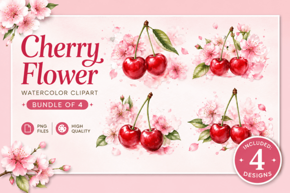 Download Cherry Blossom PNG Clipart Bundle 4 #06 - Bundle Collection
