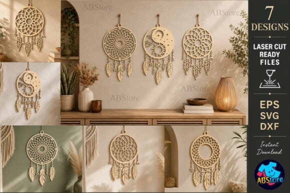 Download Boho Dreamcatcher Laser Cut Bundle - Bundle Collection