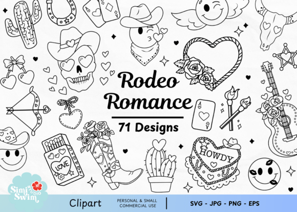 Download Rodeo Romance Clipart Bundle | Western - Bundle Collection