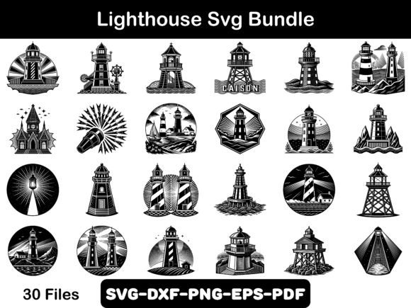 Download Lighthouse Svg Bundle, Lighthouse - Bundle Collection