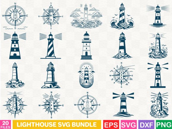 Download Lighthouse SVG Bundle - Bundle Collection