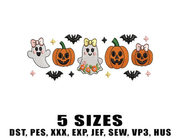 Download Spooky Girly Embroidery Design - Girly embroidery Collection