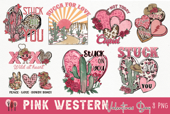 Download Pink Western Valentines Day Bundle - Bundle Collection