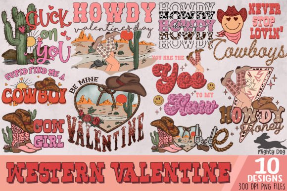 Download Western Valentine's Day Bundle Graphic - Bundle Collection
