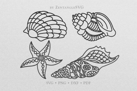 Download Seashell SVG, Mandala Shell SVG Bundle - Bundle Collection