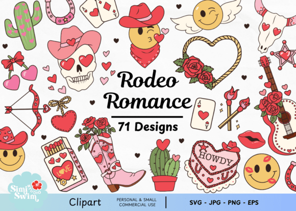 Download Rodeo Romance Clipart Bundle | Colored - Bundle Collection