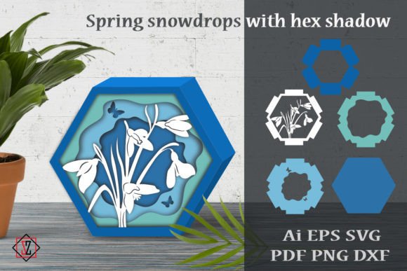 Download Spring Snowdrops with Hex Shadow - Snowdrops Collection