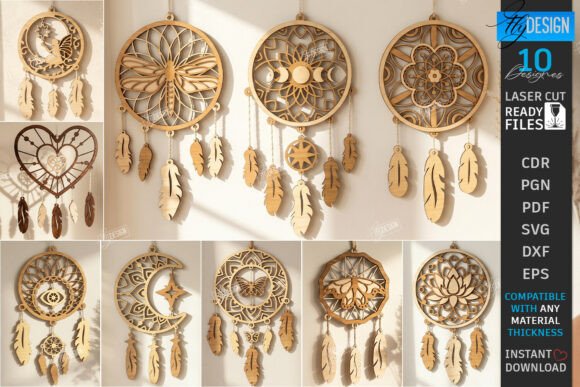 Download Wooden Dream Catcher Laser Cut Bundle - Bundle Collection