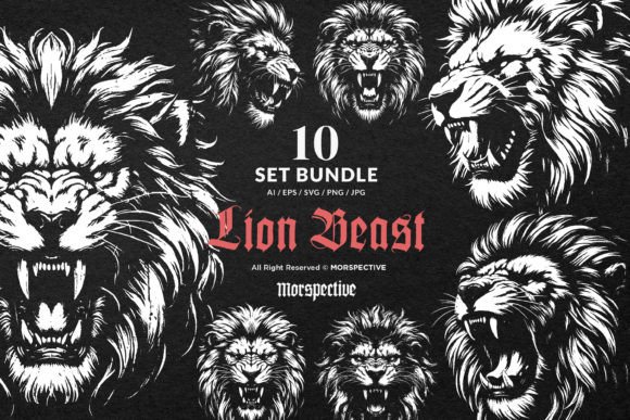 Download 10 Bundle Dark Art Lion Beast King - Bundle Collection